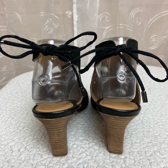 Franco Sarto Strap Lace up Peek A Boo Heels, 8.5 - Picture 4 of 12
